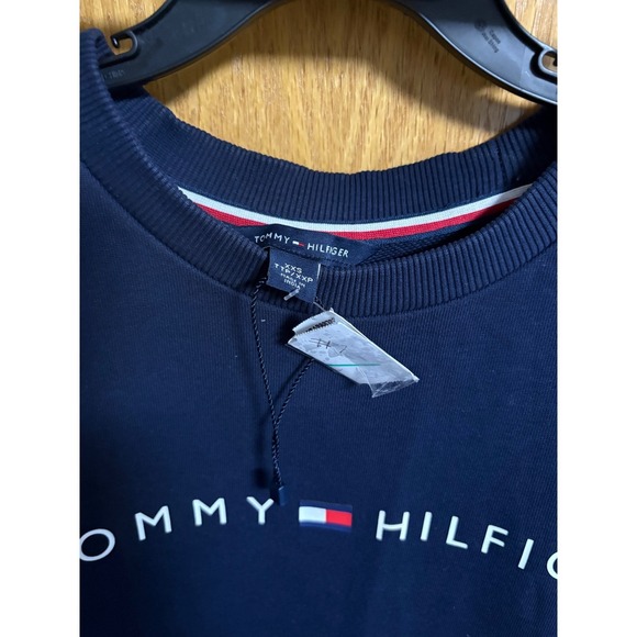 AS IS Tommy Hilfiger Women's XXS Navy Blue Short Sleeve T-Shirt Dress - Picture 3 of 4